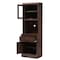 Baxton Studio Laurana Modern Dark Walnut Finished Kitchen Cabinet and Hutch 147-8318 - alternate 3